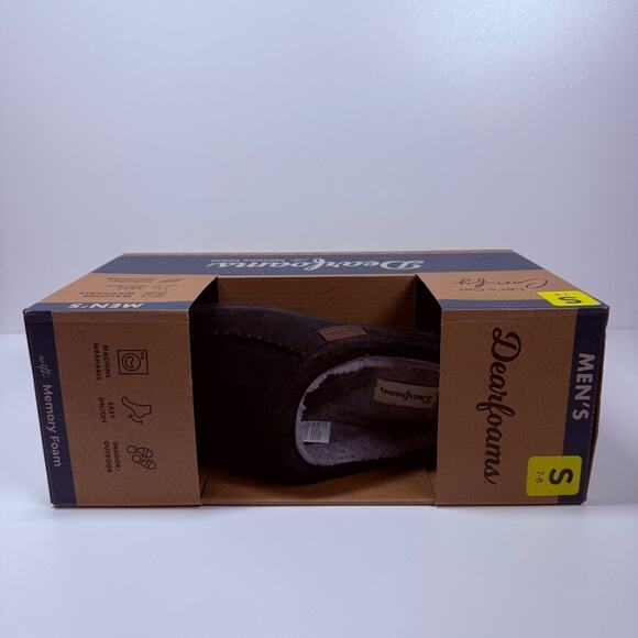 NIB •  Dearfoams Men's Memory Foam Slipper Size: 7-8 - Picture 9 of 9